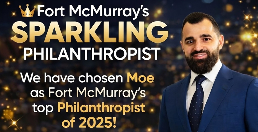 Mohammed Tarrabin, Fort McMurray philanthropist, promoting community growth and purpose-driven leadership.